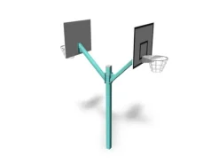 Basketballstativ 2 kurver turkis