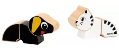 Brio magnetisk katt og hund