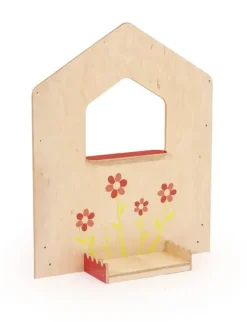 Drømmeskogen vindu med blomsterkasse