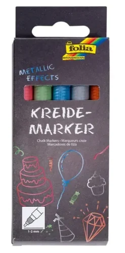 Kritt tusj metallik