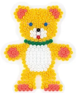 Midi perlebrett bamse