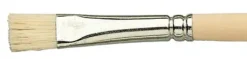 Pensel svinebust flat langt skaft nr. 8