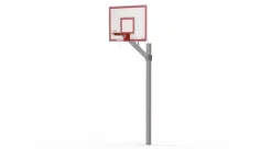 Street basketballstativ med dunkekurv