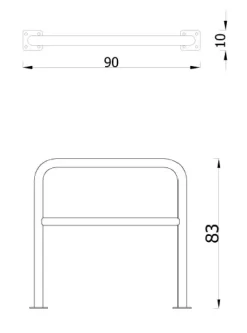 Sykkelstativ A-modell