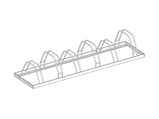 Sykkelstativ for 6 sykler